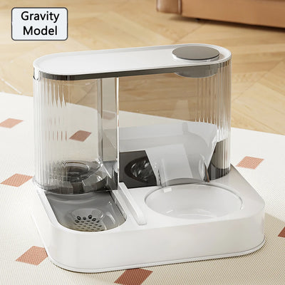 Automatic Pet Feeder 1.5L Water 2.2L Food Gravity