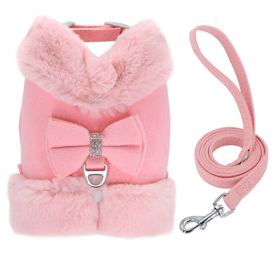 Warm Winter Dog Harness and Leash Set