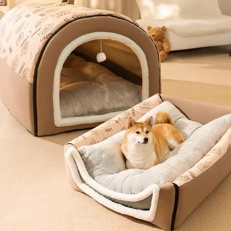 winter Dog Kennel Warm Dog House