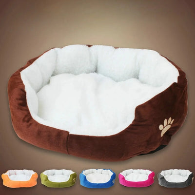 2024 Small and Large Size Lambswool Kennel Bichon Pet Bed