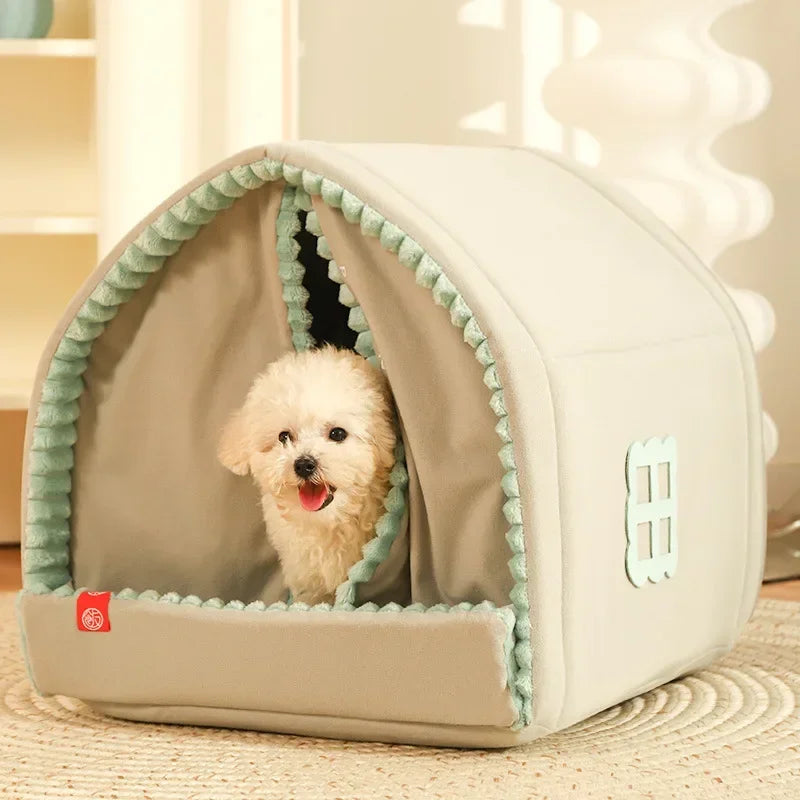 Winter Dog House Home Living Room Beds & Furnitures Pet Cats Dogs