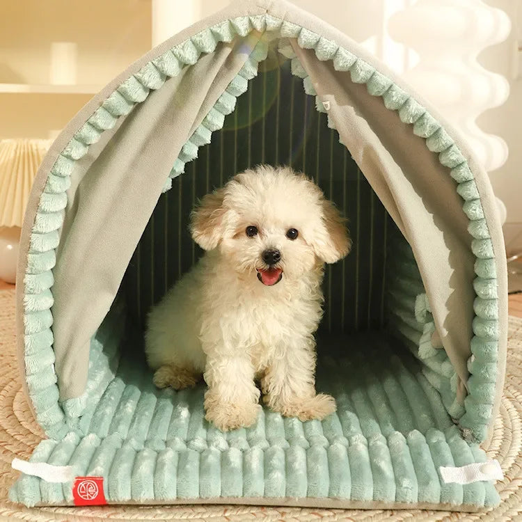 Winter Dog House Home Living Room Beds & Furnitures Pet Cats Dogs