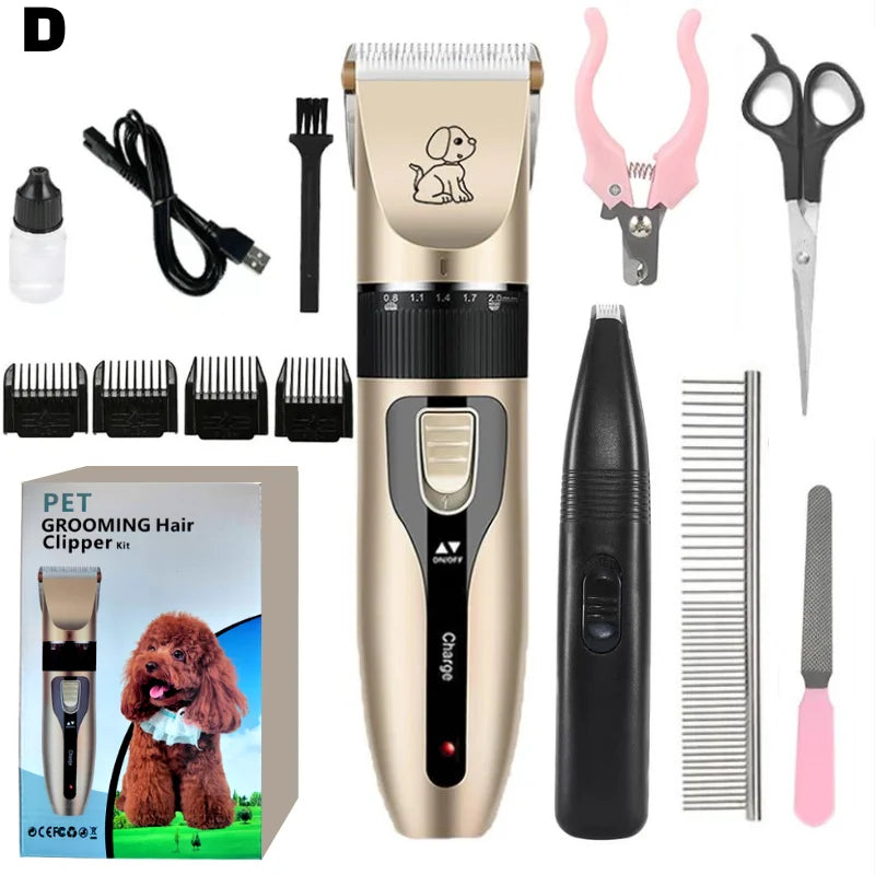 Professional Cat Dog Hair Clipper Grooming Kit