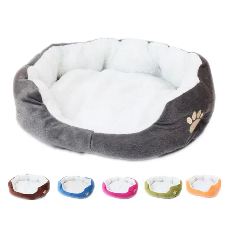 2024 Small and Large Size Lambswool Kennel Bichon Pet Bed