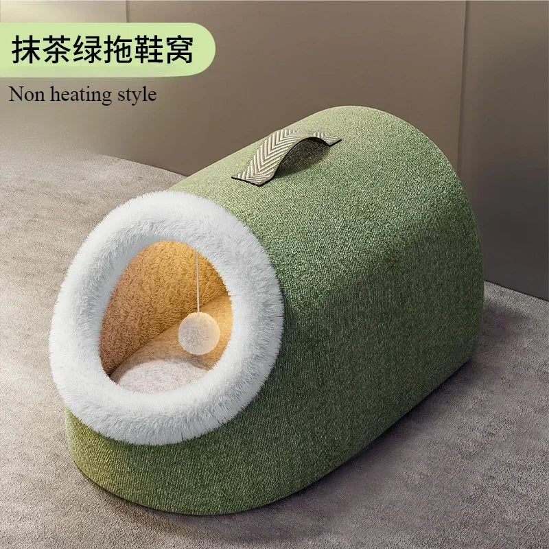 Heated Cat House Warm Comfortable Heated Pet Bed