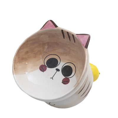 Pet Ceramic Cat Bowl High-Leg