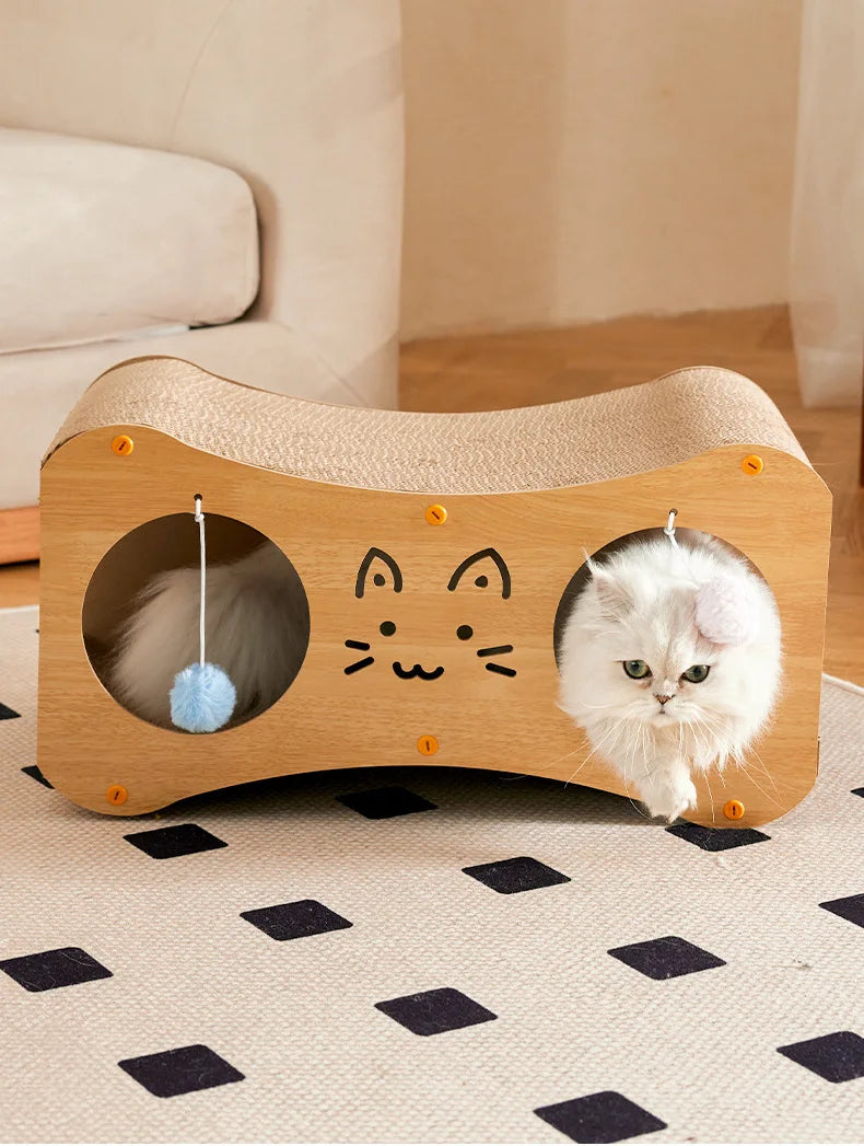 HONEY PET Double Layer Cat House Multifunctional Nest