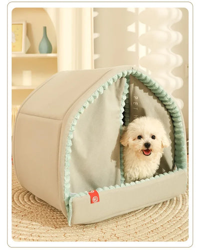 Winter Dog House Home Living Room Beds & Furnitures Pet Cats Dogs