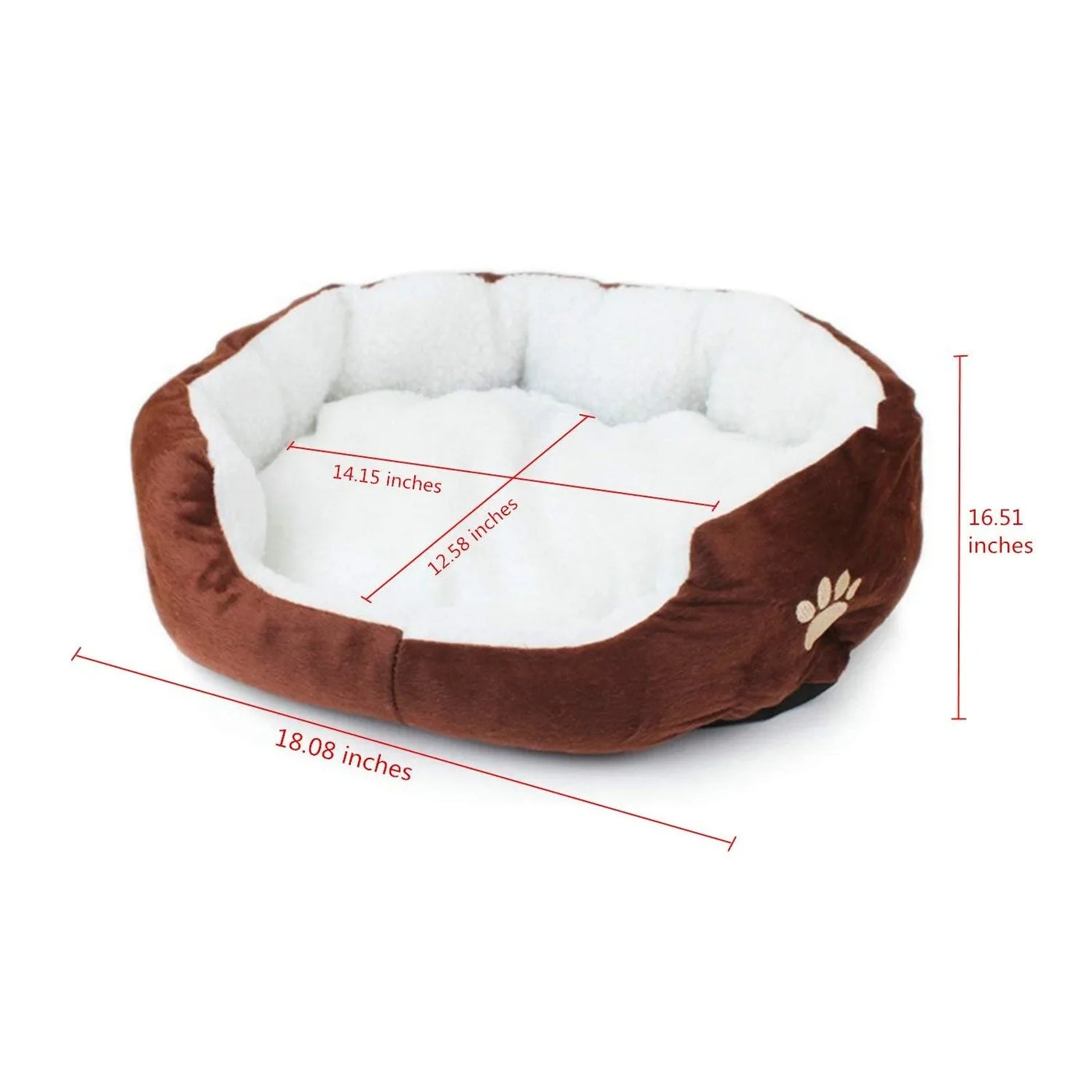 2024 Small and Large Size Lambswool Kennel Bichon Pet Bed