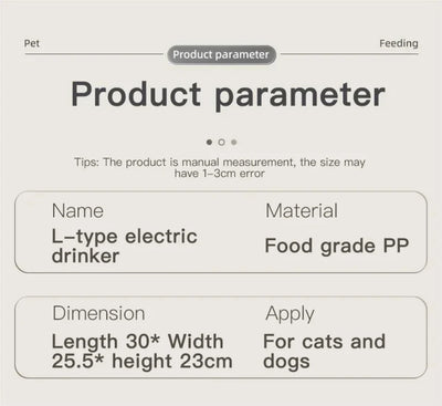 Automatic Pet Feeder 1.5L Water 2.2L Food Gravity