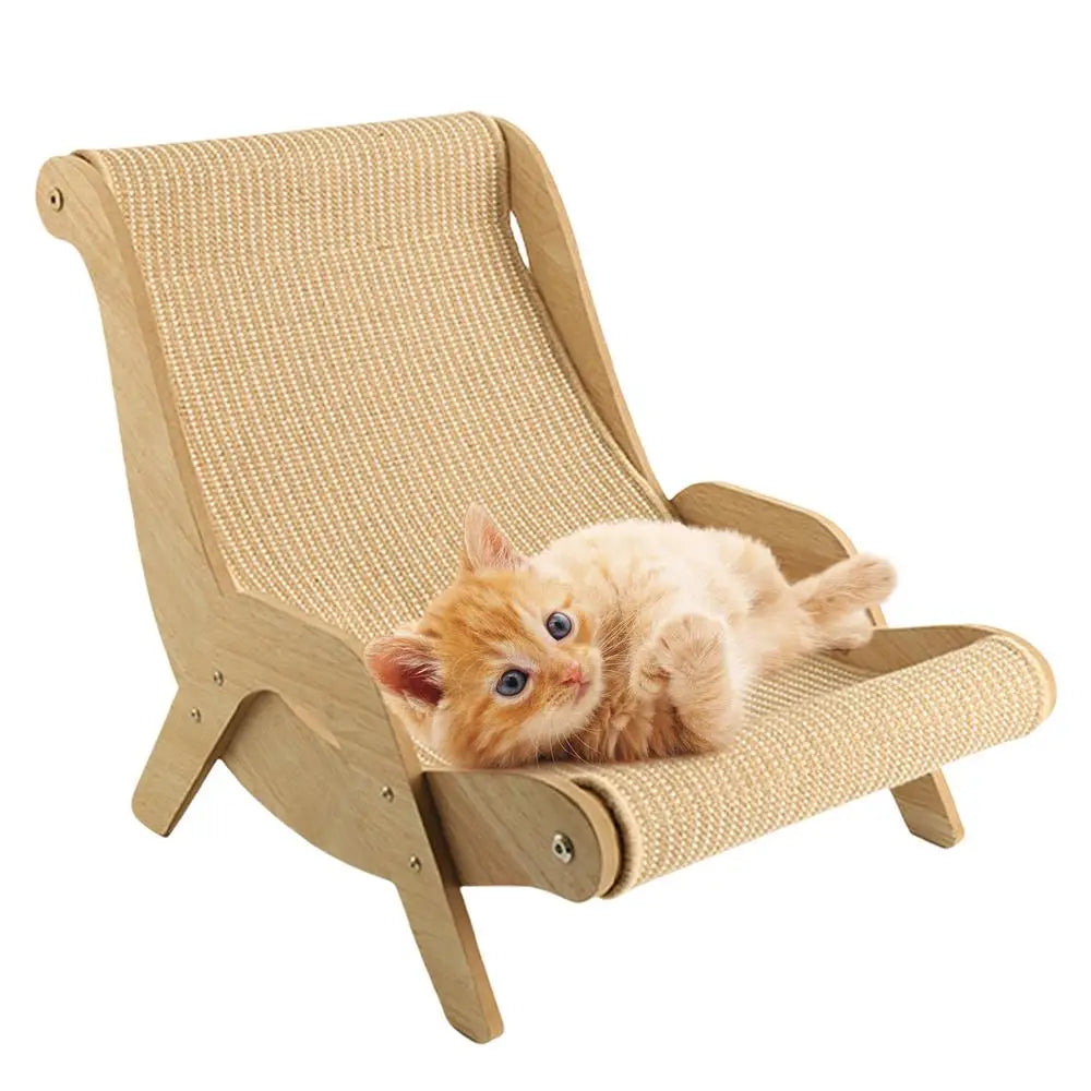 Sisal Cat Chair Wooden Cat Lounge Chair Cozy Stable