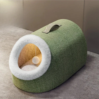 Heated Cat House Warm Comfortable Heated Pet Bed