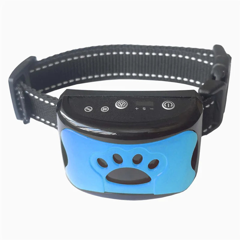 New Pet Dog Anti Barking Device USB Rechargeable Dogs Training Collar Ultrasonic Stop Barking Vibration Anti Bark Collar