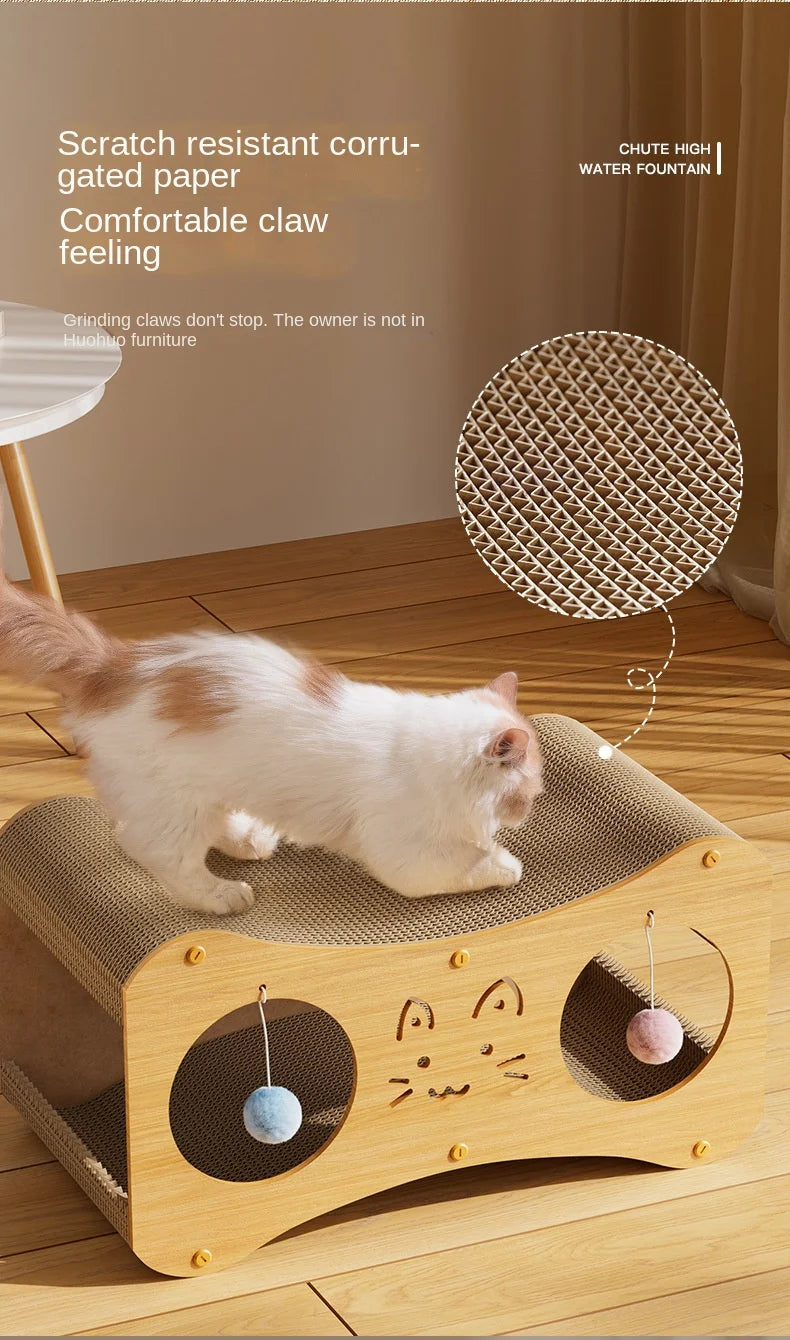 HONEY PET Double Layer Cat House Multifunctional Nest