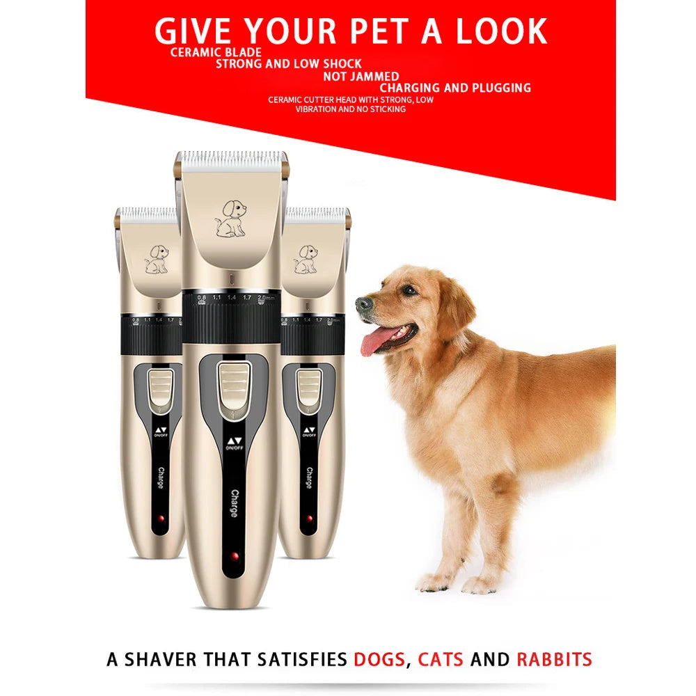 Professional Cat Dog Hair Clipper Grooming Kit