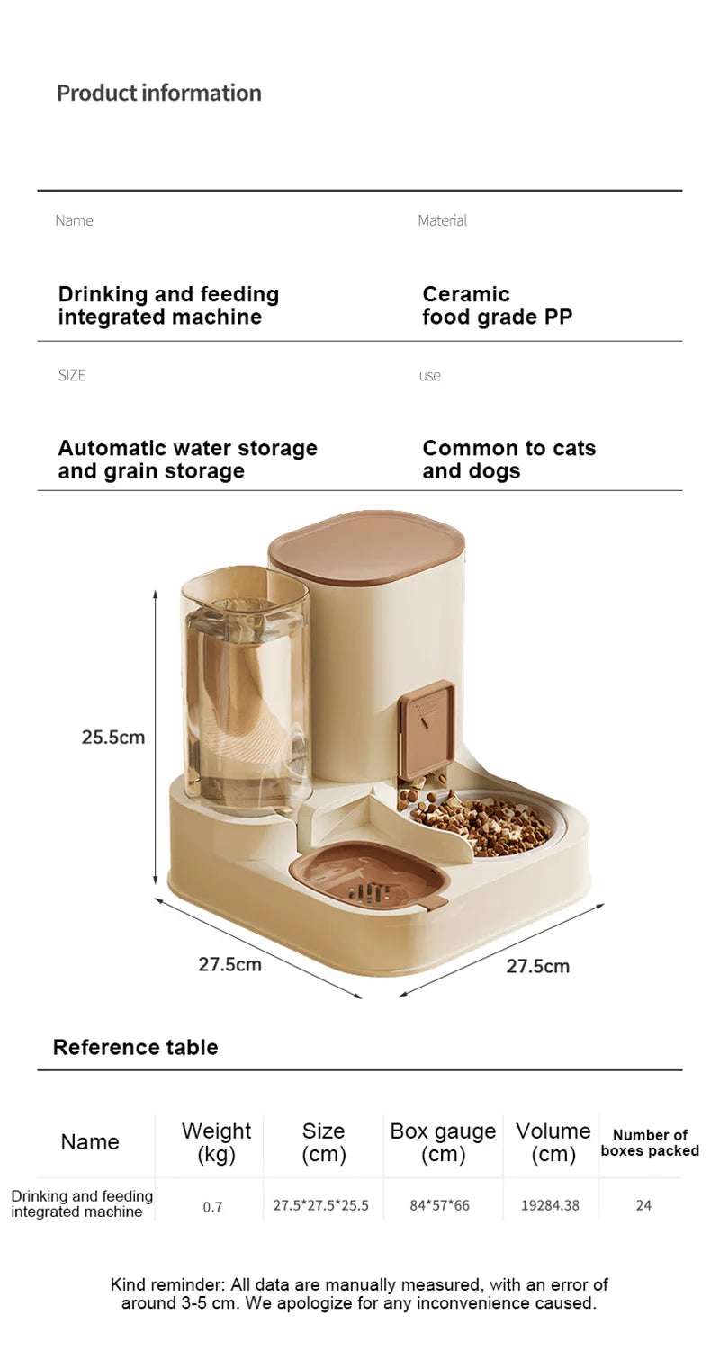 Kimpets Pet Cat Automatic Feeder Drinking Water Large