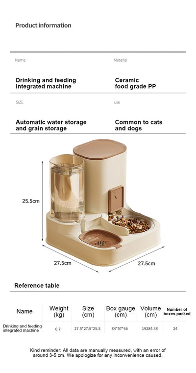 Kimpets Pet Cat Automatic Feeder Drinking Water Large