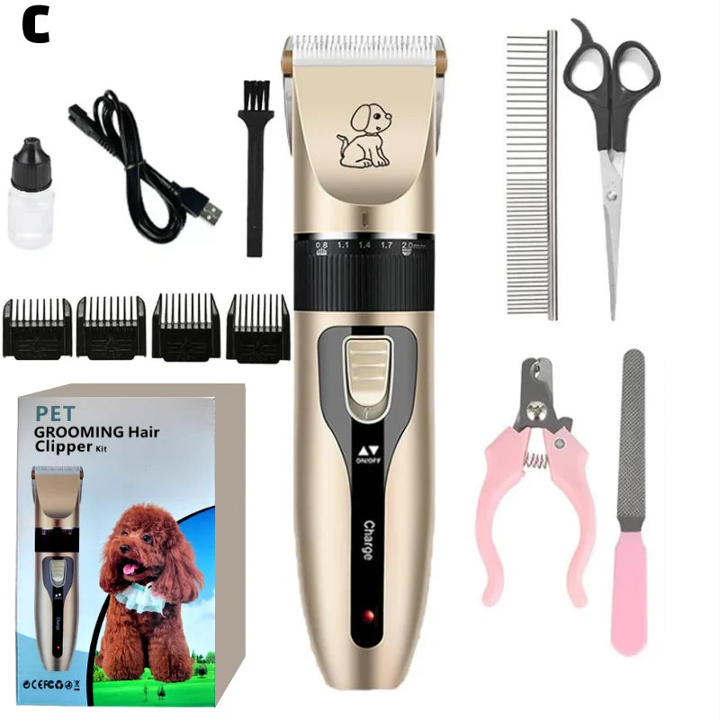 Professional Cat Dog Hair Clipper Grooming Kit