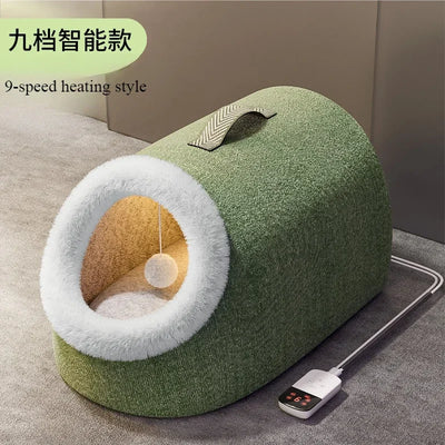 Heated Cat House Warm Comfortable Heated Pet Bed