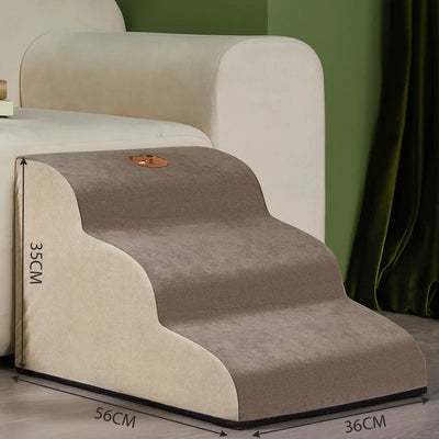 Pet 2/3 Steps Stairs Memory Foam Dog Sofa Stairs