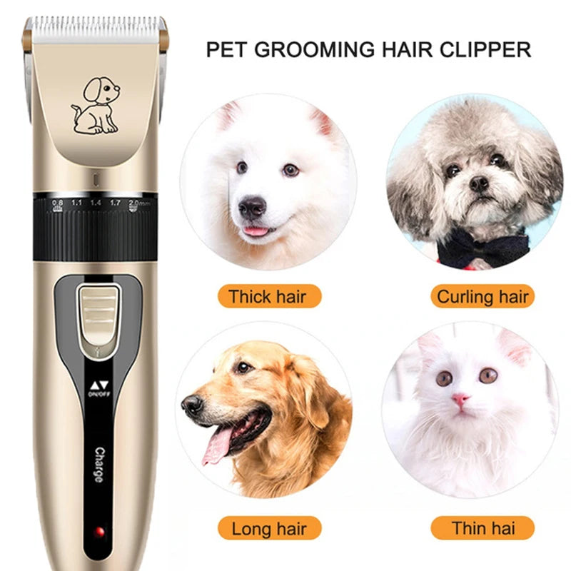 Professional Cat Dog Hair Clipper Grooming Kit