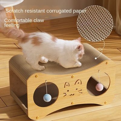 HONEY PET Double Layer Cat House Multifunctional Nest