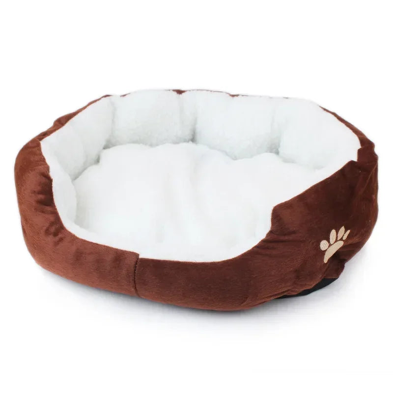 2024 Small and Large Size Lambswool Kennel Bichon Pet Bed