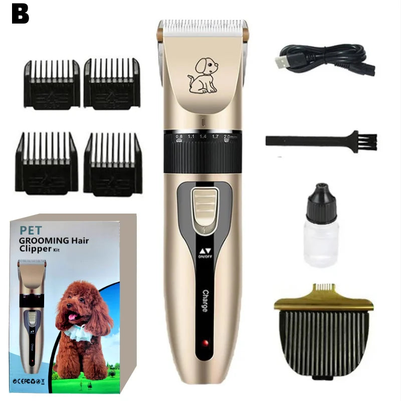 Professional Cat Dog Hair Clipper Grooming Kit