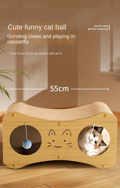 HONEY PET Double Layer Cat House Multifunctional Nest