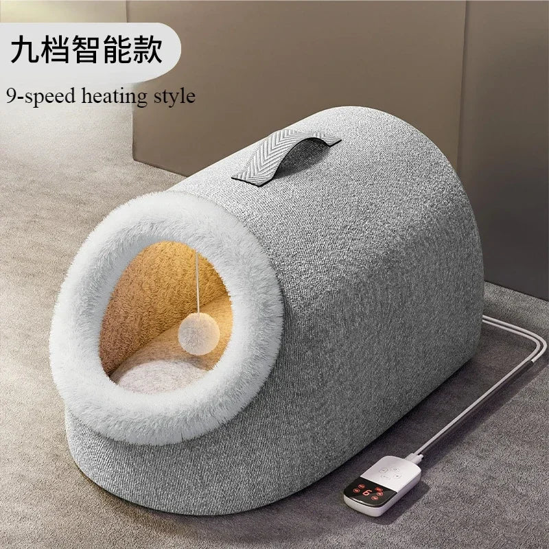 Heated Cat House Warm Comfortable Heated Pet Bed