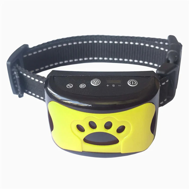 New Pet Dog Anti Barking Device USB Rechargeable Dogs Training Collar Ultrasonic Stop Barking Vibration Anti Bark Collar