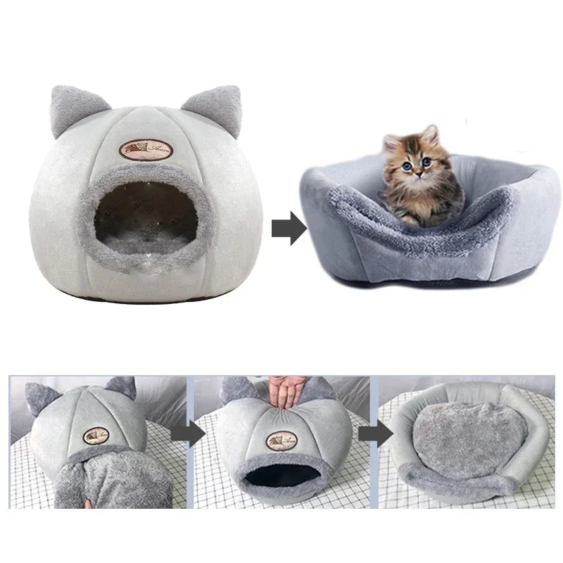 Collapsible Fleece Cute Pet Supplies Puppy Kitten Nest