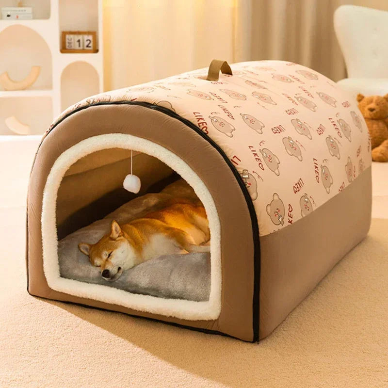 winter Dog Kennel Warm Dog House