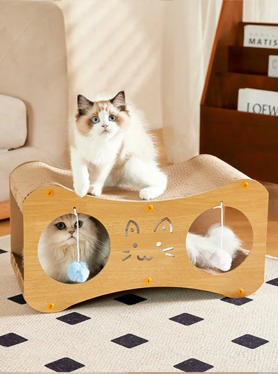 HONEY PET Double Layer Cat House Multifunctional Nest