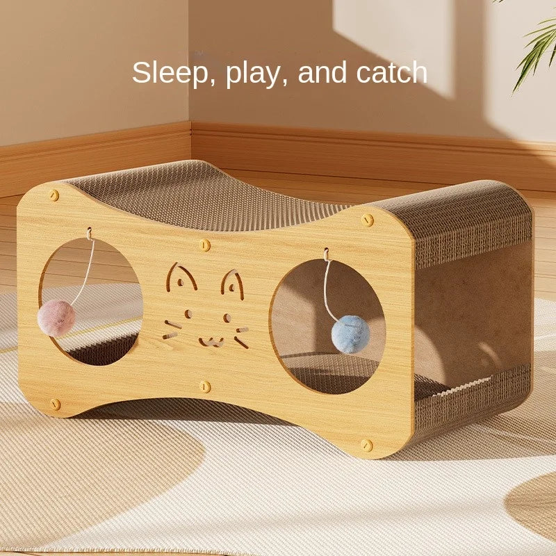 HONEY PET Double Layer Cat House Multifunctional Nest