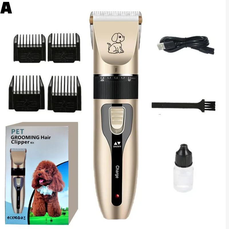 Professional Cat Dog Hair Clipper Grooming Kit