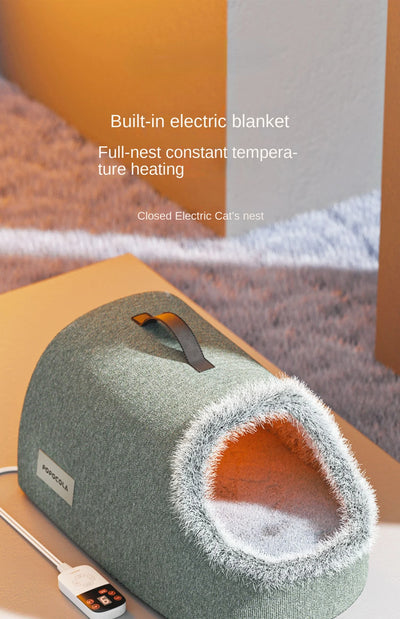 Electric Heated Pet Bed with Temperature Control